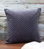Grey Velvet Solid 16x16 inches Cushion Covers (1Pc)