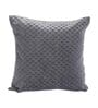 Grey Velvet Solid 16x16 inches Cushion Covers (1Pc)