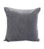 Grey Velvet Solid 16x16 inches Cushion Covers (Pack of 2)