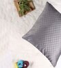 Grey Velvet Solid 24x24 inches Cushion Covers (Pack of 2)