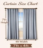 Grey Velvet Solid 7 Feet Blackout Door Curtain