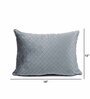 Grey Velvet Solids 18x12 inches Cushion Covers (Pack of 2)