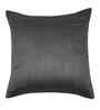 Grey Velvet Striped 16X16 Inches Cushion Covers (Pack of 2)