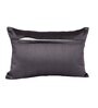 Grey Velvet Striped 18x12 inches Cushion Covers (Pack of 2)