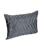Grey Velvet Striped 18x12 inches Cushion Covers (Pack of 2)