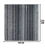 Grey Vibe Microfiber Backing  6X9 Ft Floor Carpet