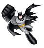 Grey Vinyl DC Comics Batman Matte Finish Wall Sticker