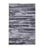 Grey Viscose and Wool Abstract 4 ft x 6 ft Hand Tufted Carpet