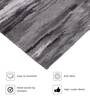Grey Viscose and Wool Abstract 6 ft x 9 ft Hand Tufted Carpet