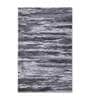 Grey Viscose and Wool Abstract 6 ft x 9 ft Hand Tufted Carpet