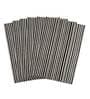 Geometric Stripped (18x13) Black & White Polyester (Set of 7) Table Linen Set