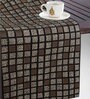 Dennis (18x13) Grey Polyester (Set of 7) Table Linen Set