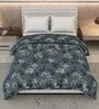 Grey White Polyester Solid 105 GSM Double Bed Comforter