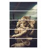 Grey Wood Multiple Frames Beautiful Ganesha Statue Art Panels