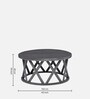 Solid Wood Coffee Table In Grey Colour