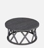 Solid Wood Coffee Table In Grey Colour