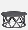 Solid Wood Coffee Table In Grey Colour