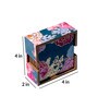 Blue Floral Set of 6 Coasters with Stand Resin With MDF Wood