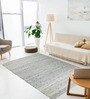Grey Wool 5 X 8 Feet Hand Woven Carpet