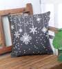 Grey Traditional Wool 16 x 16 Inches Cushion Cover