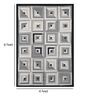 Grey Wool Geometric 72 x 48 Inches Hand Woven Dhurrie