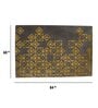 Buy Grey Wool And Art Silk Geometric 5 x 7 Feet Hand Tufted Carpet
