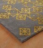 Buy Grey Wool And Art Silk Geometric 5 x 7 Feet Hand Tufted Carpet