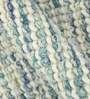 Blue Abstract Wool and Cotton 3 ft x 5 ft Hand Woven Carpet