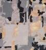 Buy Grey Wool and Viscose Abstract 5 x 7 Feet Hand Tufted Carpet