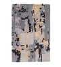 Buy Grey Wool and Viscose Abstract 4 x 6 Feet Hand Tufted Carpet
