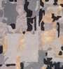 Buy Grey Wool and Viscose Abstract 4 x 6 Feet Hand Tufted Carpet