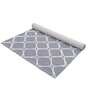 Buy Grey Wool and Viscose Geometrical 6 x 8 Feet Hand Tufted Carpet