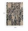 Buy Grey Wool and Viscose Abstract 4 x 6 Feet Hand Tufted Carpet