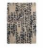 Buy Grey Wool and Viscose Abstract 5 x 7 Feet Hand Tufted Carpet