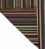 Grey Wool Cotton Striped 4x6 Feet Hand Woven Carpet