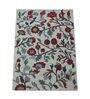 Grey Floral Wool 5 ft x 7 ft Hand Tufted Carpet