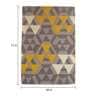 Buy Grey Geometric Wool 4 ft x 6 ft Hand Tufted Carpet