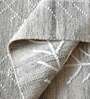 Grey Abstract Wool 5 ft x 7 ft Hand Woven Carpet