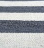 Grey Wool Geometric 60 x 84 Inches Flat Weaves Dhurries