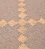 Grey Wool & Jute Geometric 72 x 48 Inches Hand Woven Dhurries