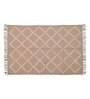 Grey Wool & Jute Geometric 72 x 48 Inches Hand Woven Dhurries