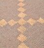 Grey Wool & Jute Geometric 96 x 60 Inches Hand Woven Dhurries