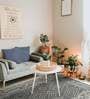 Grey Geometric Wool 5 ft x 8 ft Hand Tufted Carpet