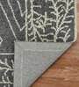Grey Geometric Wool 5 ft x 8 ft Hand Tufted Carpet