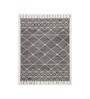 Grey Wool Geometric 5 x 8 Feet Hand Tufted Carpet