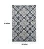 Grey Persian Wool 5 ft x 7 ft Machine Made Carpet