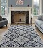 Grey Persian Wool 5 ft x 7 ft Machine Made Carpet