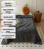 Grey Wool Plain 330 GSM Single Bed woolen blanket