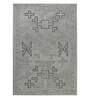 Grey Abstract Wool 6 ft x 9 ft Hand Tufted Carpet
