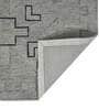 Grey Abstract Wool 6 ft x 9 ft Hand Tufted Carpet